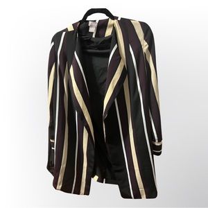 Chicos striped multi-colored blazer